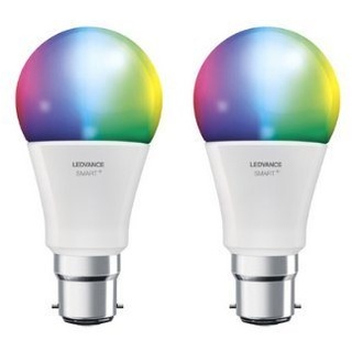 Ledvance LED-Leuchtmittel Classic A60 Smart+ ZigBee RGB Lampe B22d dimmbar 10W Glühbirne 2er, B22d, 2 St., warmweiß bis tageslicht+RGB, warmweiß bis tageslicht+RGB,Amazon Alexa, Google Assistant