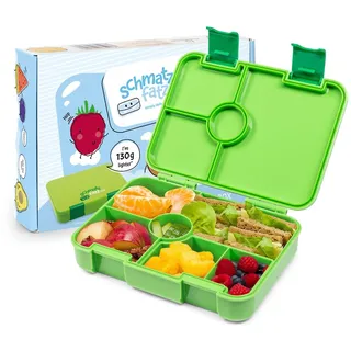 Schmatzfatz Lite Lunchbox für Kinder – Leichte Bento-Box mit 4–6 Fächern, aus BPA-freiem Tritan, auslaufsicher und spülmaschinenfest, für Schule, Kindergarten und Ausflüge