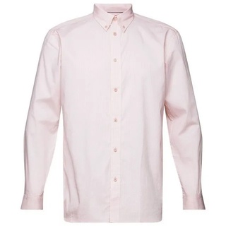 Esprit Langarmhemd Hemd aus Baumwoll-Popeline lila M