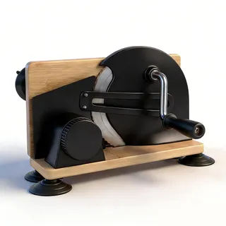 RIZGHWOY Manueller Brotschneider, Edelstahl-Brotschneider mit Einstellbarer Dicke und Ergonomischem Griff für die Bäckerei zu Hause (BLACK)