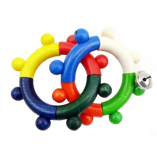 Hess Holzspielzeug Motorikrassel 2 Ringe | Gr.: onesize