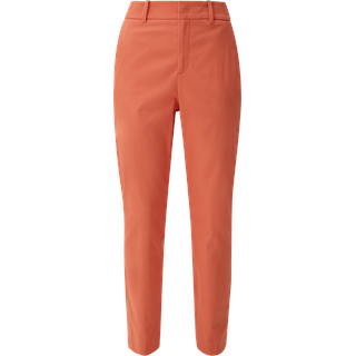 s.Oliver - Regular: Zigarettenhose mit High Rise-Bund, Damen, Orange, 46