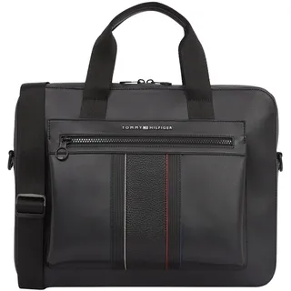 Tommy Hilfiger Herren Laptoptasche Foundation Abnehmbarer Träger, Schwarz (Black), Einheitsgröße - Einheitsgröße
