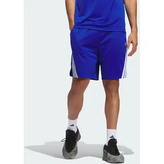 adidas Legends 3-Streifen Basketball Shorts - Royal Blue / White - M 23 CM