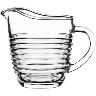 Galicja Milchkanne Glas Karin – Glas Kanne – Kanne Glas Hitzebeständig – Glaskrug Klein – Glaskaraffe ohne Deckel – Wasser Kannen – Milk Kanne – Modell 2 200 ml