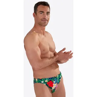 HOM Badeslip Swim Micro Briefs Peacock Blau/Grün L