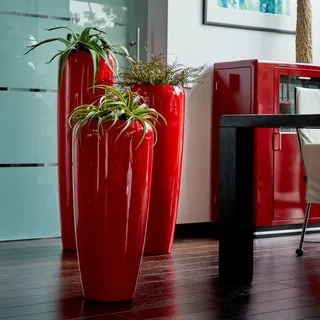 Vase Cleo - Rot - 97 cm