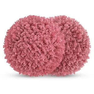 GIANTEX 2 Stück Buchsbaumkugel 44 cm, Künstliche Pflanze Eukalyptus, Formschnitt Buchsbaum Kugel UV-beständig, Kunstbaum Kunstpflanze dekorative Kugeln, Buchskugel Dekopflanze für Hochzeit Garten Haus