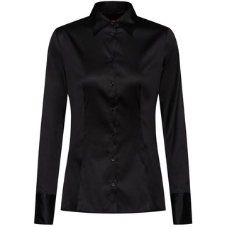 HUGO Klassische Bluse The Fitted Shirt (1-tlg) schwarz 44