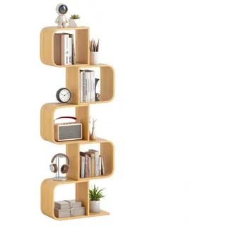 Costway Bücherregal 61 x 23 x 160 cm Beige
