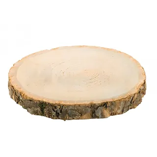 Unbekannt Paulownia-Holz Holzscheibe Baumscheibe 24 cm Deko Hochzeit, 1 Stück