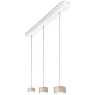 Oligo Grace LED Pendelleuchte mit unsichtbarer Höhenverstellung 3-flammig (weiß,... weiß | cashmere matt