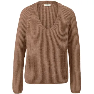 Tchibo - Grobstrick-Pullover mit Wolle - Damen - Gr. S - beige