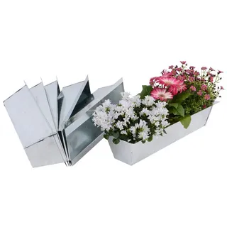 UNUS GARDEN Blumenkasten Blumenkasten für Paletten (6 St) grau|silberfarben