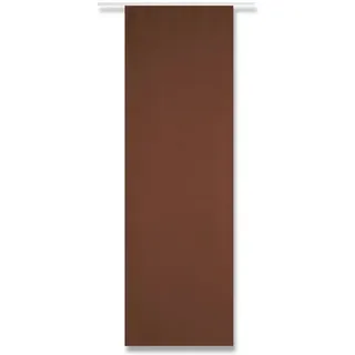 Arsvita Vorhang, Klettband, blickdicht, Microfaser, Blickdichte Schiebegardine mit Klettband braun