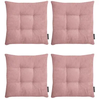 Magma Heimtexx Stuhlkissen, Altrosa, Textil, Gestreift, Füllung: Polyester, Quadratisch, 35x5x35 cm, Wohntextilien, Kissen, Sitzkissen