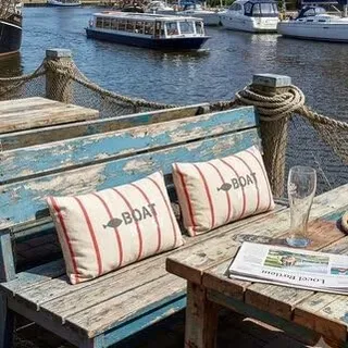 osters muschel-sammler-shop Maritimes Kissen mit Beschriftung und Füllung - Dekokissen Maße 30x50 cm - Strapazierfähig