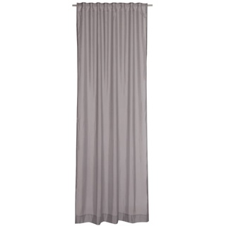 Schöner Wohnen Vorhang mit verdeckter Schlaufe Solid aus Polyester in grau, 130 x 250 cm