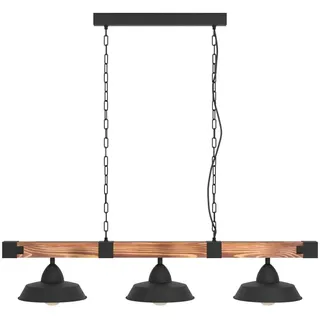 Hängeleuchte EGLO "OLDBURY" Lampen Gr. Ø 0,00 cm Höhe: 110,00 cm, schwarz, braun rustikal Pendelleuchten und Hängeleuchten