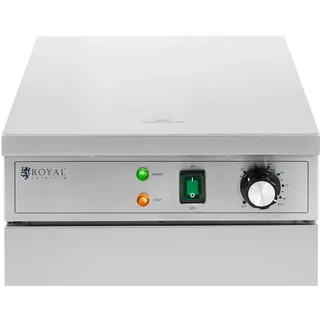 Royal Catering Tellerwärmeschrank, Speisewärmer, Silber