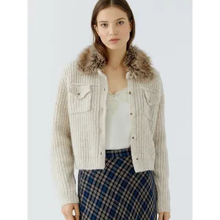 Oui Strickjacke beige 36