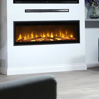 Dimplex Ignite Evolve [Optiflame Elektro-Einbaukamin]: 194 cm / 74" - Mit Eichenholz - Ohne Rib Wall Panel