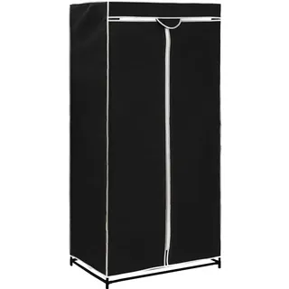 Susany Garderobe Stoffschrank Faltkleiderschrank Kleiderschrank Stoffkleiderschrank Mit Reißverschlüssen,Abmessungen:75 x 50 x 160 cm (B x T x H),Eisenrohr + 100% Polyester