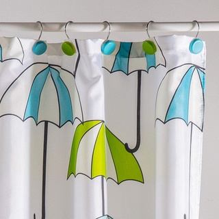 Sancarlos Umbrella Duschvorhang, Polyester, Grün, Einheitsgröße