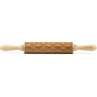 Folkroll 3D-Motiv-Teigrolle 37 cm Blume des Lebens