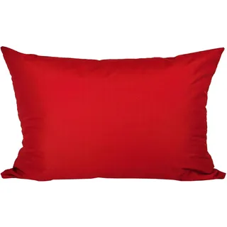 JACK 40x60cm Outdoor Lounge Kissen Dekokissen inkl. XXL-Füllung Wasserabweisend Sitzkissen Garten Stuhl Lotus Effekt, Farbe:Rot