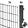 Doppelstabmatten-Zaun Set Comfort 201 x 143 cm grau