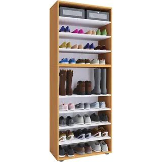 VCM Lona 70 x 183 x 37 cm 9 Fächer / braun
