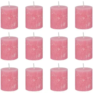 Butlers Stumpenkerze, Pink, Paraffin, 7x8x7 cm, Dekoration, Kerzen & Zubehör