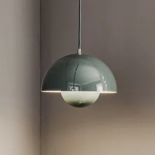 Pendelleuchte &Tradition, Flowerpot VP1, dimmbar, Grau, für Wohnzimmer, Metall, Design - 16