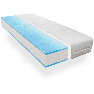 Gelschaummatratze BeMeo Gel Luxus-Matratze besonders hochwertig Single- und Ehebetten, BeMeo, 24 cm hoch, 100 TAGE PROBESCHLAFEN, 100% Made in Germany 90x200, Versand 0 90 cm x 200 cm x 24 cm