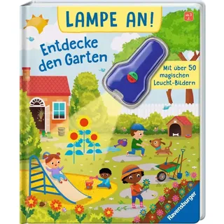 Ravensburger Lampe an! Entdecke den Garten: Mit über 50 magischen Leucht-Bildern