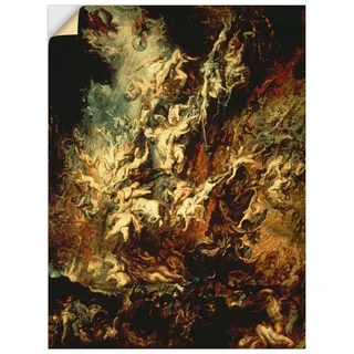 Kunstdruck »Höllensturz der Verdammten I«, Dark Fantasy, (1 St.), als Leinwandbild, Poster, Wandaufkleber in verschied. Größen, 75646239-0 natur B/H: 90 cm x 120 cm