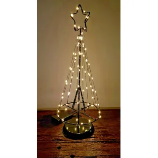 LED Lichterbaum Metall 85 LEDs warmweiß 45cm 86220 Weihnachtsbaum Batterie Timer