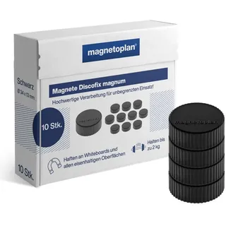 Magnetoplan Magnet D34mm VE10 Haftkraft 2000 g schwarz