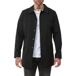 RedBridge Kurzmantel mit Knopfleiste Eleganter Allrounder für Alltag und Büro Kombinierbar für Business und Casual-Looks schwarz