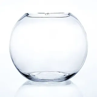 Glasvase GLOBE Glas Vase Tischvase Blumenvase rund, Ø 35 cm