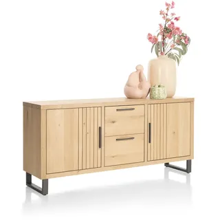 Henders & Hazel Pavie Sideboard Eiche Furnier/Metallgestell - Schwarz