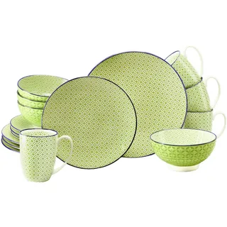 CreaTable Kombiservice Mediterran 16-tlg. grün