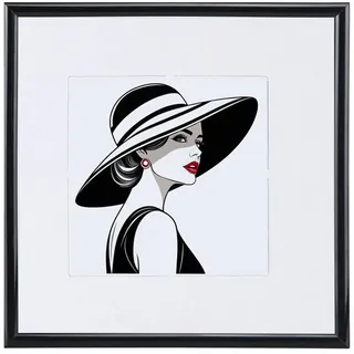 IDEAL TREND New Lifestyle Kunststoff Bilderrahmen quadratisch Foto Rahmen Picture Frame Collage: Farbe: Schwarz | Format: 40x40