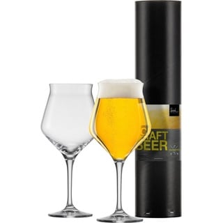 Eisch Bierglas CRAFT BEER EXPERTS, Kristallglas, 2-teilig, 435 ml weiß