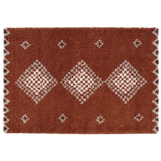 Rikmani Hochflor-Teppich Shaggy Teppich, Weicher Teppich, Wohnzimmer, Schlafzimmer braun|bunt