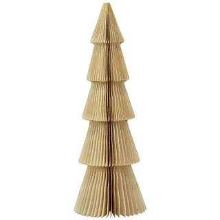 Florists Products Weihnachtsmann Papier Weihnachtsbaum Dekoration Tannenbaum Creme Gold 30cm beige