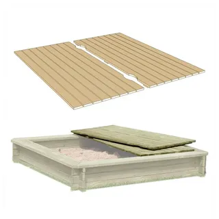 Gartenpirat Sandkasten mit Abdeckung grün