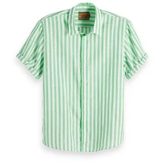 Scotch & Soda Kurzarmhemd Scotch & Soda Herren Kurzarmhemd Classic Shortsleeve Shirt 148899 grün S