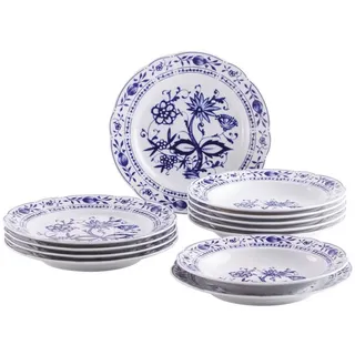 Kahla Zwiebelmuster Tafelservice 12-tlg. blau